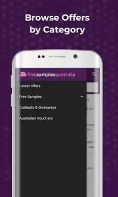 Free Samples Australia - Deals, Coupons & Contests android App screenshot 1